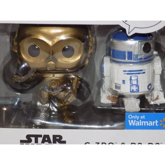 Hallmark Funko Pop! Star Wars C3PO & R2D2 Ornament Hanging Christmas Tree - Picture 4 of 5